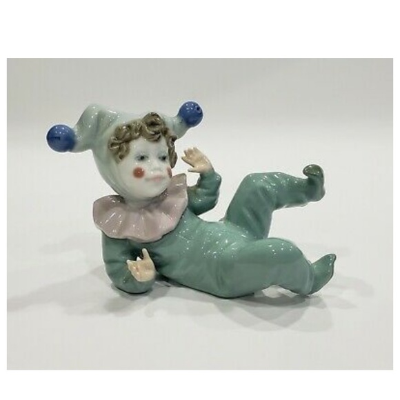 Vintage Lladro Jester Clown Figurine